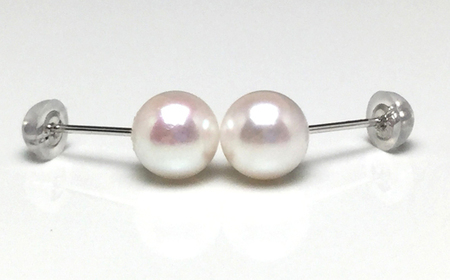 真珠 アクセサリー ピアス パール 7mm ～ 7.5mm Pt900 レディース 伊勢志摩 伊勢 志摩 冠婚葬祭 結婚式 入学式 卒業式 成人式 慶事 ジュエリー アコヤ真珠 / 老舗の真珠専門店・