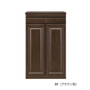60幅 家具調仏壇 ハイタイプ 日本製 仏具 開き戸 カウンター付き 60センチ【BR（ブラウン色）】