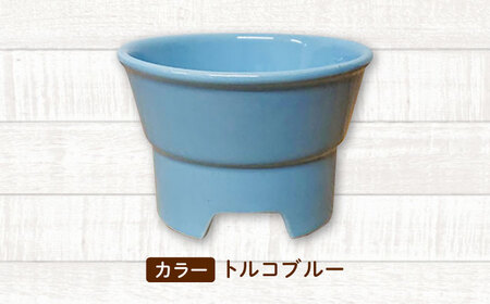 美濃焼 陶器製ペット用フードボウル【丸高台フードボウル(M/トルコブルー)pet112】【1437667】