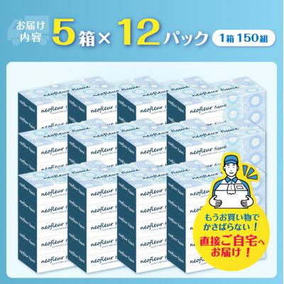 ふるさと納税 富士市 スリムボックスティッシュ 5箱 12パック 消耗品 備蓄 ティッシュペーパー[sf077-156] |  | 02
