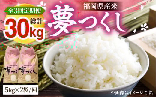 【R7年産の先行予約】【全3回定期便】福岡県産米 夢つくし 10kg×1袋【2025年8月末以降順次発送】《豊前市》【湯越農園】米 精米 白米 [VBC005]