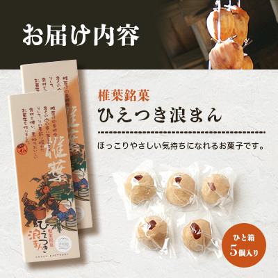 ふるさと納税 椎葉村 【椎葉銘菓】ひえつき浪まん 2箱(5個入り×2)【椎葉村産 干し柿入りの和菓子】 |  | 02