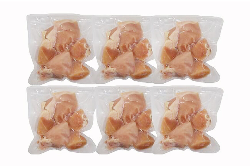 【6ヶ月定期便】【小分け】宮崎県産若鶏むね肉1.8kg（約300g×6袋）　鶏肉[C06907t6]