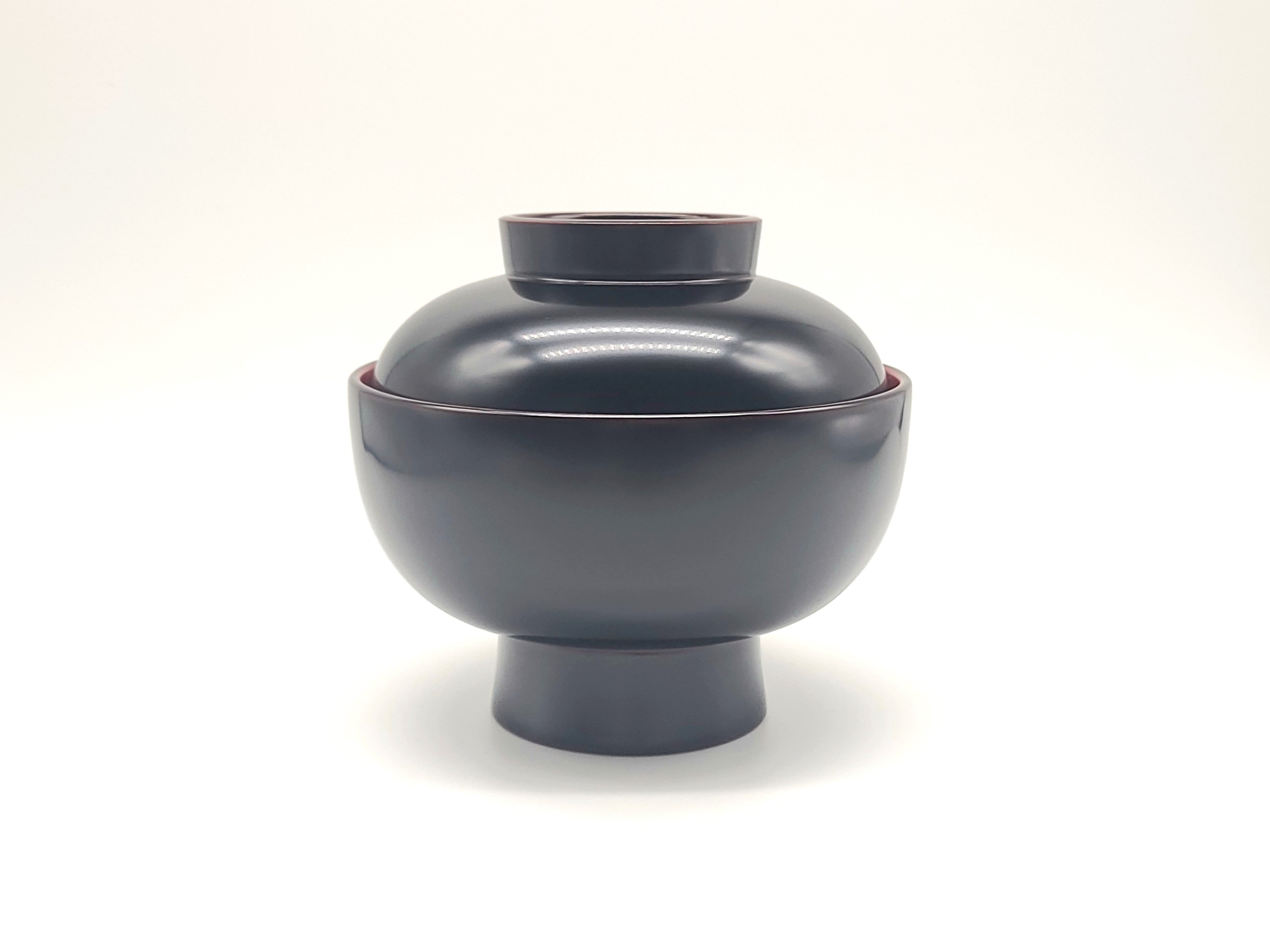 
川連漆器　雑煮椀　溜内朱[C5802]
