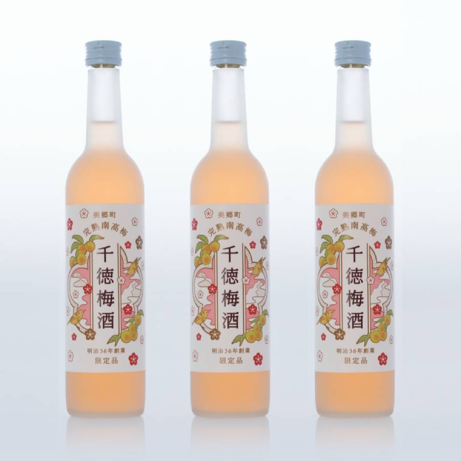 ＜千徳酒造＞日本酒仕込み千徳梅酒　500ml×3本