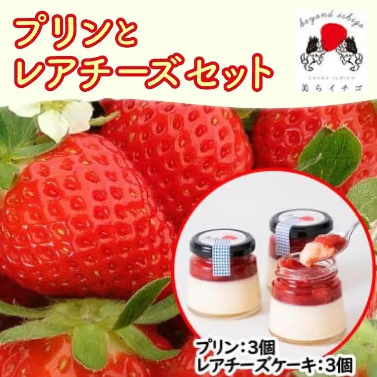 ごろっとイチゴとなめらかプリン&ごろっとイチゴとレアチーズセット (AX002-1)