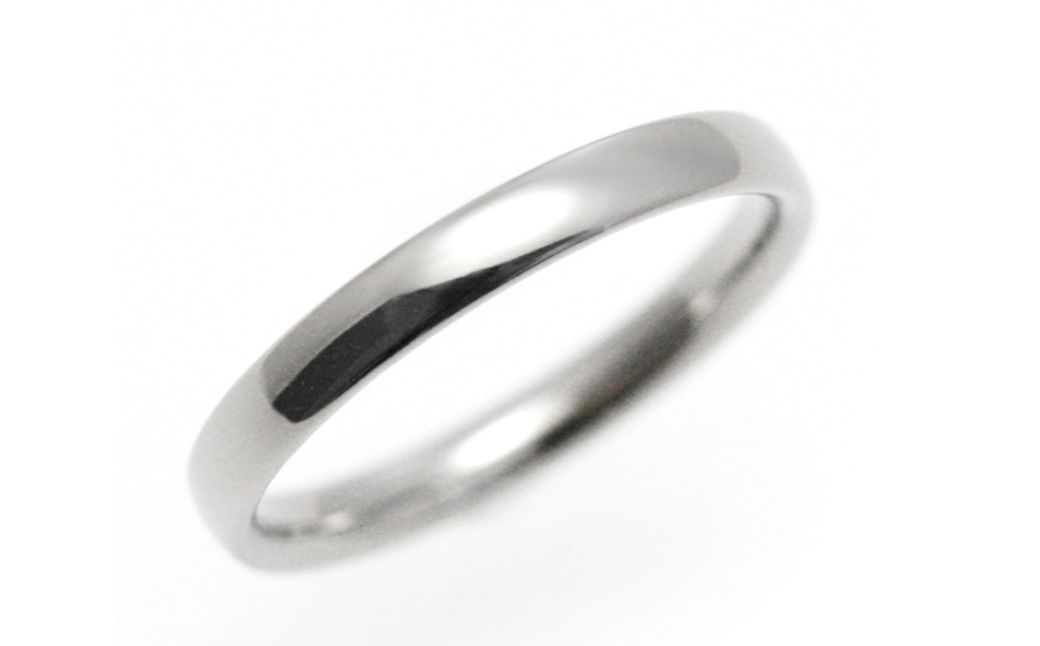 純チタン甲丸リング(幅2.5mm)14号