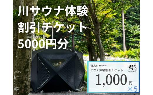 道志川サウナ割引チケット5000円分 DSAC001