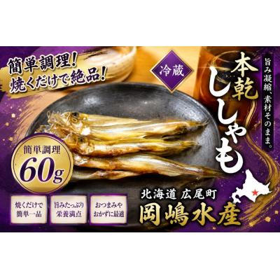 ふるさと納税 広尾町 本乾ししゃも60g【本ししゃも　シシャモ　珍味　魚介類　簡単　無添加　北海道　国産】(C0031)