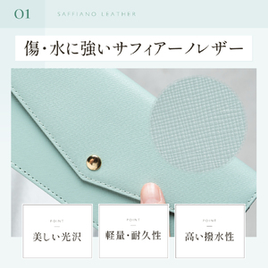 本革 レディース 長財布 ライムグリーン MURA｜長財布
