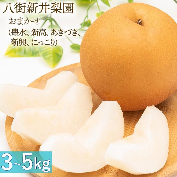 
                  ＼品種おまかせ／ 梨 3kg 5kg 選べる内容量 品種おまかせ （豊水 新高 あきづき 新興 にっこり ）新井梨園 9月29日まで 申込受付中 ！ 先行予約 なし 豊水梨 新高梨 ナシ 千葉  季節  フルーツ 果物   くだもの 旬 千葉県 特選 ギフト  食べ比べ 糖度  和梨 八街
                