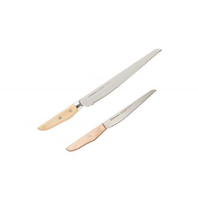 ふるさと納税 関市 包丁2点セット パン切りナイフ【せせらぎ】2本セット 調理器具 キッチン用品 アウトドア |  | 01