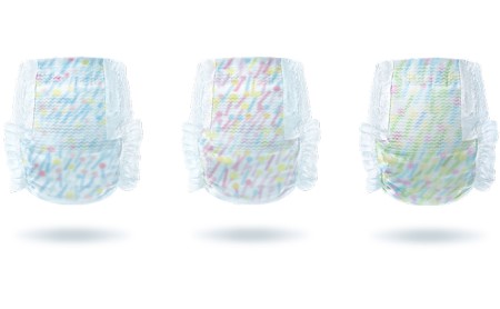【3カ月定期便】Mirafeel 　乳幼児用おむつ　Sサイズ（4～8kg）1箱（144枚）×3回