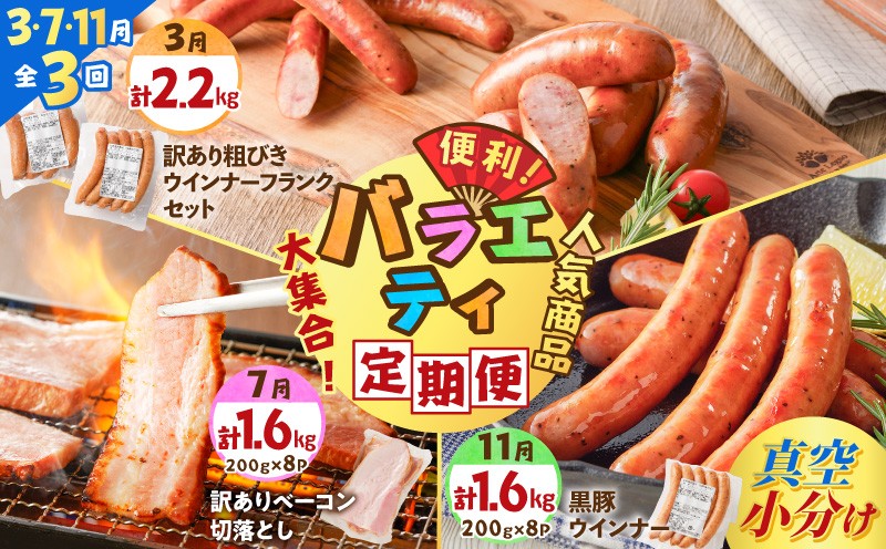 
                  【全3回】バラエティ定期便（3・7・11月お届け）　K161-T05
                
