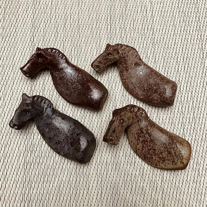 うまはしおき 4個組 アソート | 箸置き 陶器 福島県