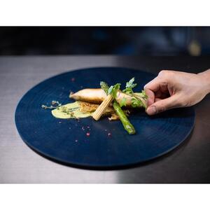 RAYS PLATE Round L 藍染 １枚 ｜トレー プレート お皿 皿 食器 インテリア
