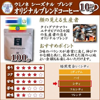 ふるさと納税 下関市 スペシャルティ コーヒー豆セット ブレンド 300g(100g×3袋) EW121 |  | 01