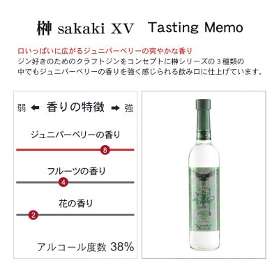 【上富田町】榊 sakaki XV クラフトジン 紀州熊野蒸溜所