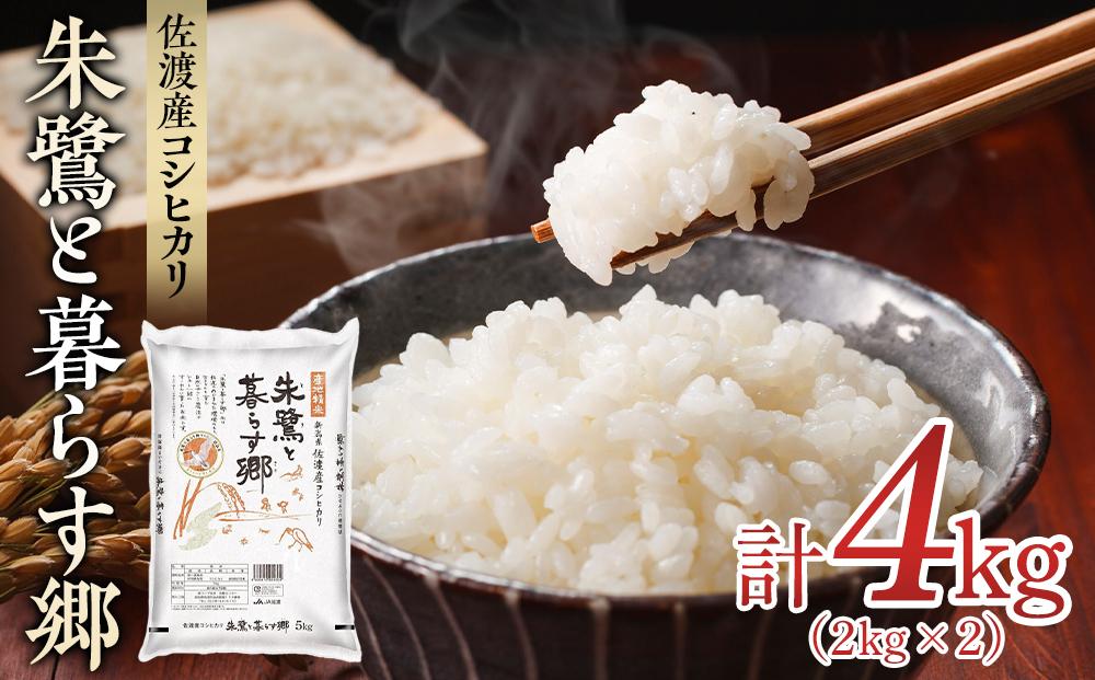 米 朱鷺と暮らす郷 佐渡産 コシヒカリ ( 2kg×2 )