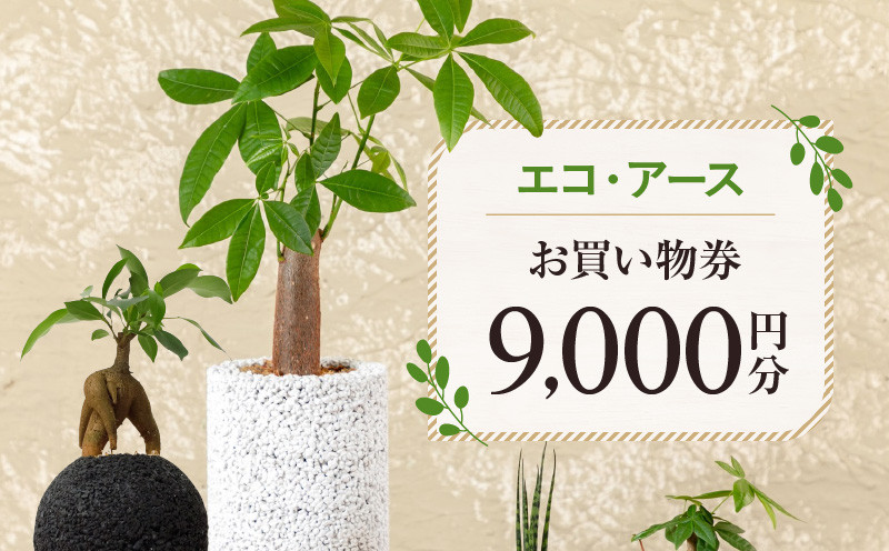
            S060-120_エコ・アースでご利用可能なお買い物券　9,000円分
          