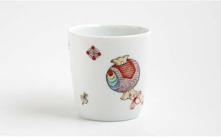 有田焼 吉祥文マグカップ 【仁窯】 マグカップ 吉祥文様 縁起柄 うつわ カップ コーヒーカップ 紅茶 お祝い ギフト dq010