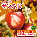 【ふるさと納税】安曇野 松川村産 サンふじ 家庭用 約 5kg ・ 10kg ｜ リンゴ りんご 林檎 果物 フルーツ 果実 果汁 サンふじ さんふじ 家庭用 長野県 松川村 北アルプス