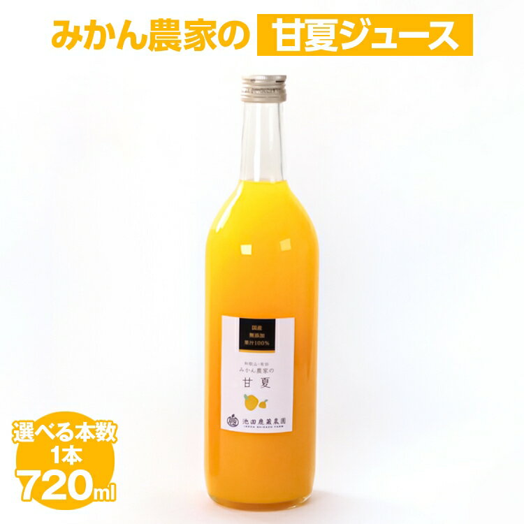 【ふるさと納税】＼選べる内容量／ 無添加甘夏ジュース720ml