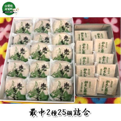 【ふるさと納税】最中2種25個詰合　かくし最中（10個）・兜最中（15個） お菓子 和菓子 もなか