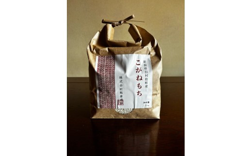 【先行予約】【令和8年産】〈3回定期便〉 旧村松町産 こがねもち 3kg 新潟県 五泉市 株式会社熊倉商店