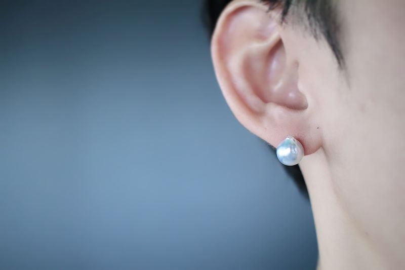 【ふるさと納税】1643　いせしま碧いバロック　ピアス