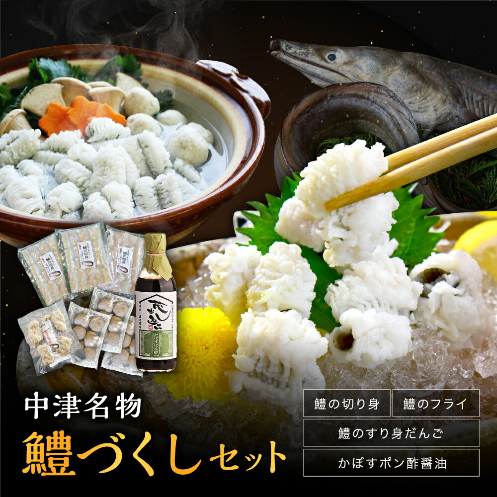 【ふるさと納税】中津名物鱧づくしセット | 切り身 すり身だんご フライ かぼすポン酢 果汁 特産 名物 ギフト 冷凍 はも 魚 揚げ物 しゃぶしゃぶ おかず 大分県産 九州産 中津市 国産 送料無料