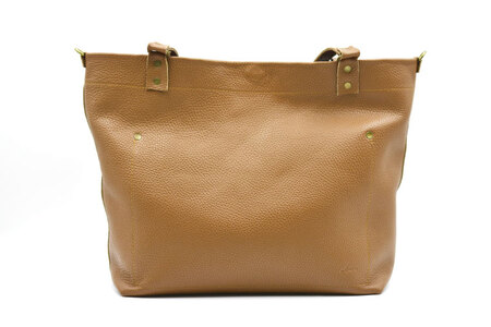 牛革 2wayトートバッグ キャメル AX134-2