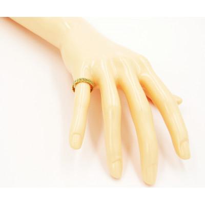 ふるさと納税 葛飾区 【葛飾ブランド認定の手編みジュエリー】PT900/K18手編みピンキーリング(6号)　1点 |  | 02