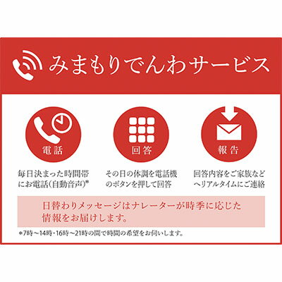 【ふるさと納税】みまもりでんわサービス（固定電話12か月）　チケット 地域のお礼の品 カタログ