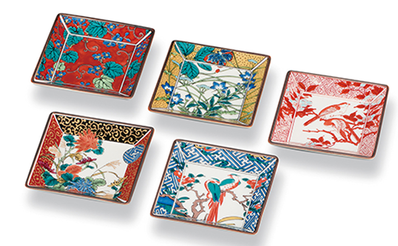 4号皿揃　歴代画 民芸品 工芸品 雑貨 食器 小皿 お皿 プレート キッチン雑貨 キッチン用品 