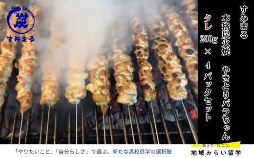 
            【セット】本格炭火焼 やきとり パラちゃん タレ 200g×4パック
          