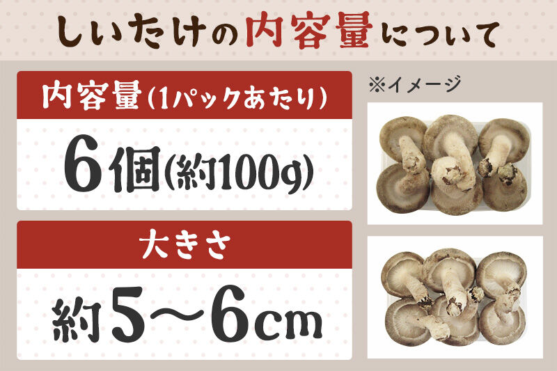 しいたけ 無印品 6M（約100g）×30パック [椎茸 しいたけ シイタケ きのこ]