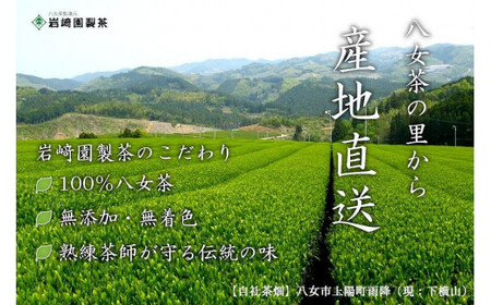 【ギフト対応】大容量・高品質【蘭字デザイン茶缶】上級煎茶たっぷり200g入！＜岩崎園製茶＞　075-031