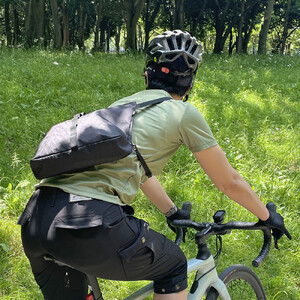 R250 サコッシュ3 ファスナー付き  アーガイルリップストップ  カラー:ブラック