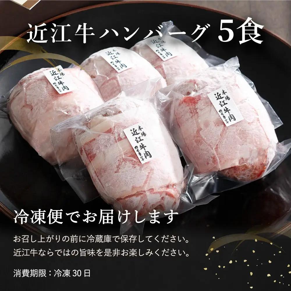 ハンバーグ 近江牛 プレミアム 750g (約 150g × 5個 ) ブランド 牛肉 黒毛和牛 【Y095W】