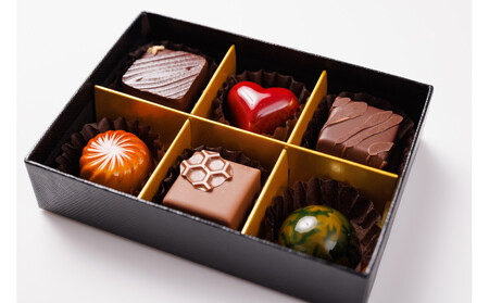 【バレンタイン・ホワイトデーギフト】ボンボンショコラ６粒入り ショコラ チョコ チョコレート ギフト プレゼント