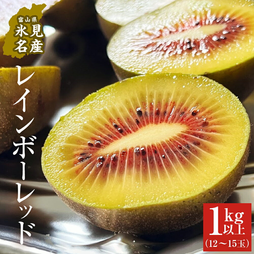 【ふるさと納税】 氷見産キウイ（レインボーレッド）1kg以上（9～15玉） | 数量限定 希少 富山 氷見 レインボーレッドキウイ 国産 キウイフルーツ ギフト 甘い