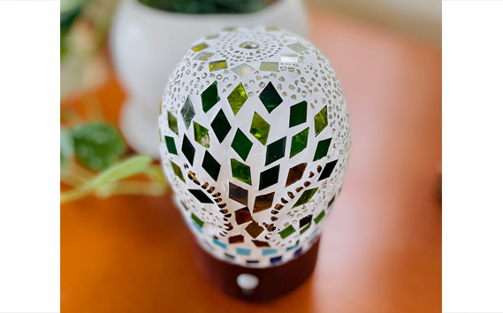 No.062 人感センサーモザイクランプ