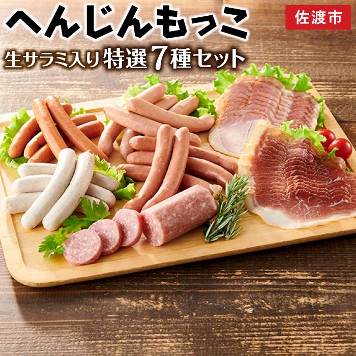 【ふるさと納税】サラミ ソーセージ ハム 7種 980g | 肉 お肉 にく 食品 国産 人気 おすすめ 送料無料 ギフト 詰め合わせ セット ウィンナー ウインナー 生ハム 豚肉 食べ比べ へんじんもっこ