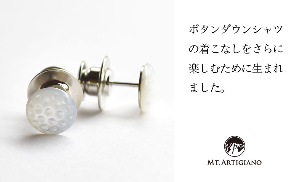 ボタンダウンピアス Sports ゴルフ F6P-0352