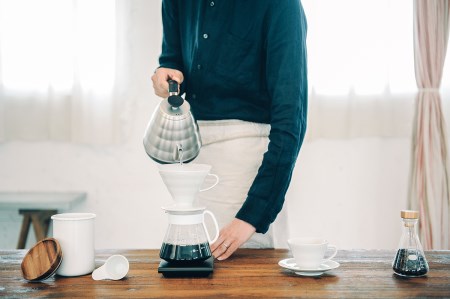 HARIO コーヒー V60 セラミックドリッパー 02セット［XVDD-3012W］_BE05