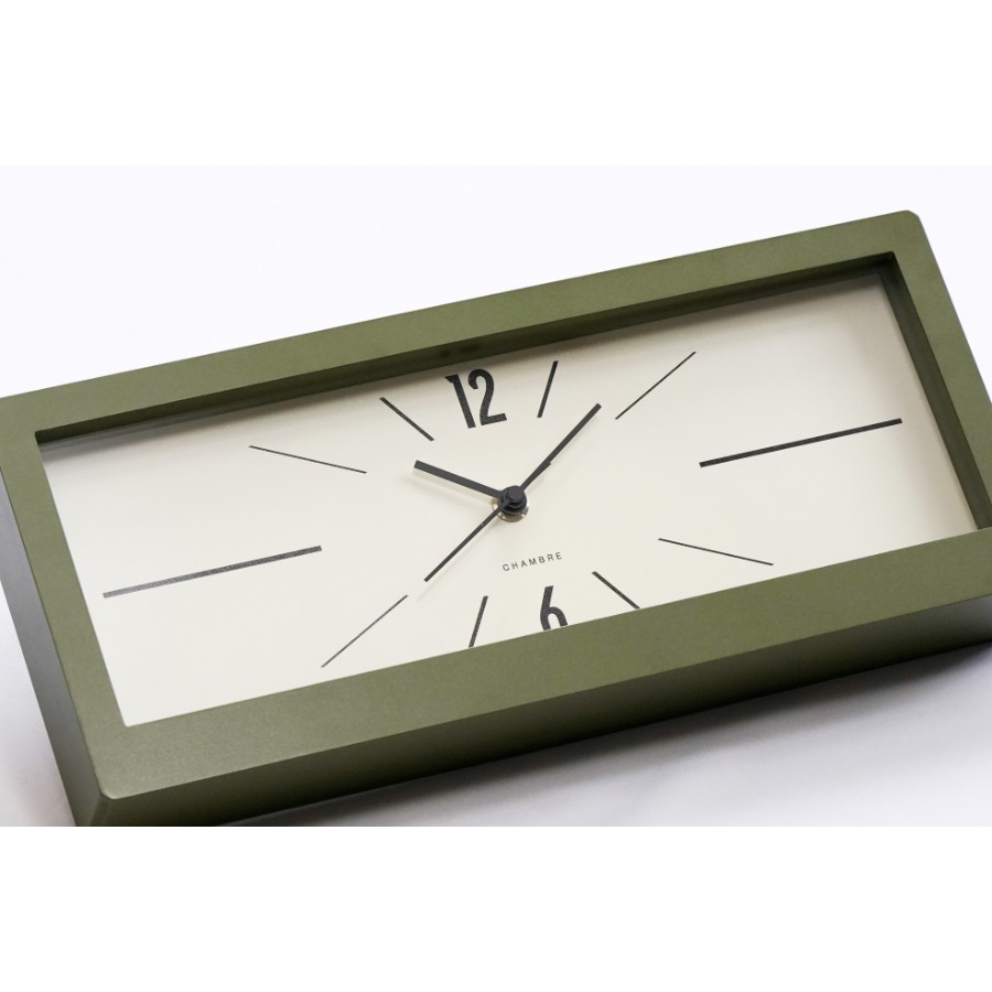 ＜Chambre＞LINEAR CLOCK カーキ