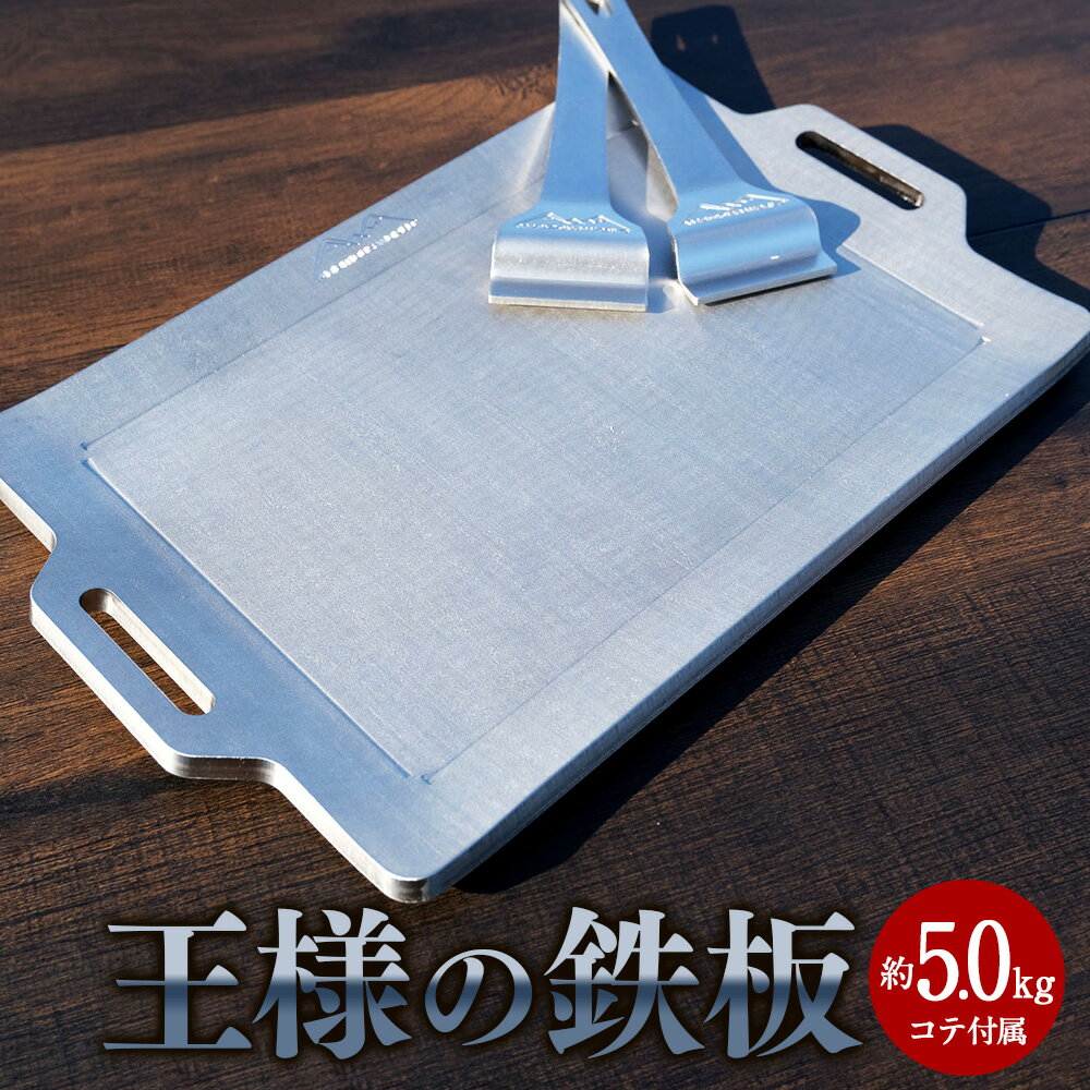 【ふるさと納税】王様の鉄板 コテ付き 鉄板 ステンレス 極厚 厚さ9mm 錆びにくい グリルプレート グリル キャンプ アウトドア 焼肉 ステーキ バーベキュー 焼肉プレート キャンプ飯 アウトドア用品 キャンプ用品 Ambitious World 北海道 北広島市加工 送料無料