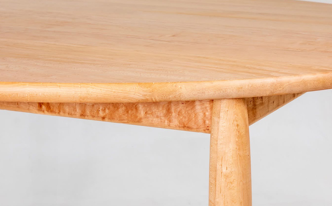 府中家具　Carving table　φ1200　イタヤカエデ  No.1201-01