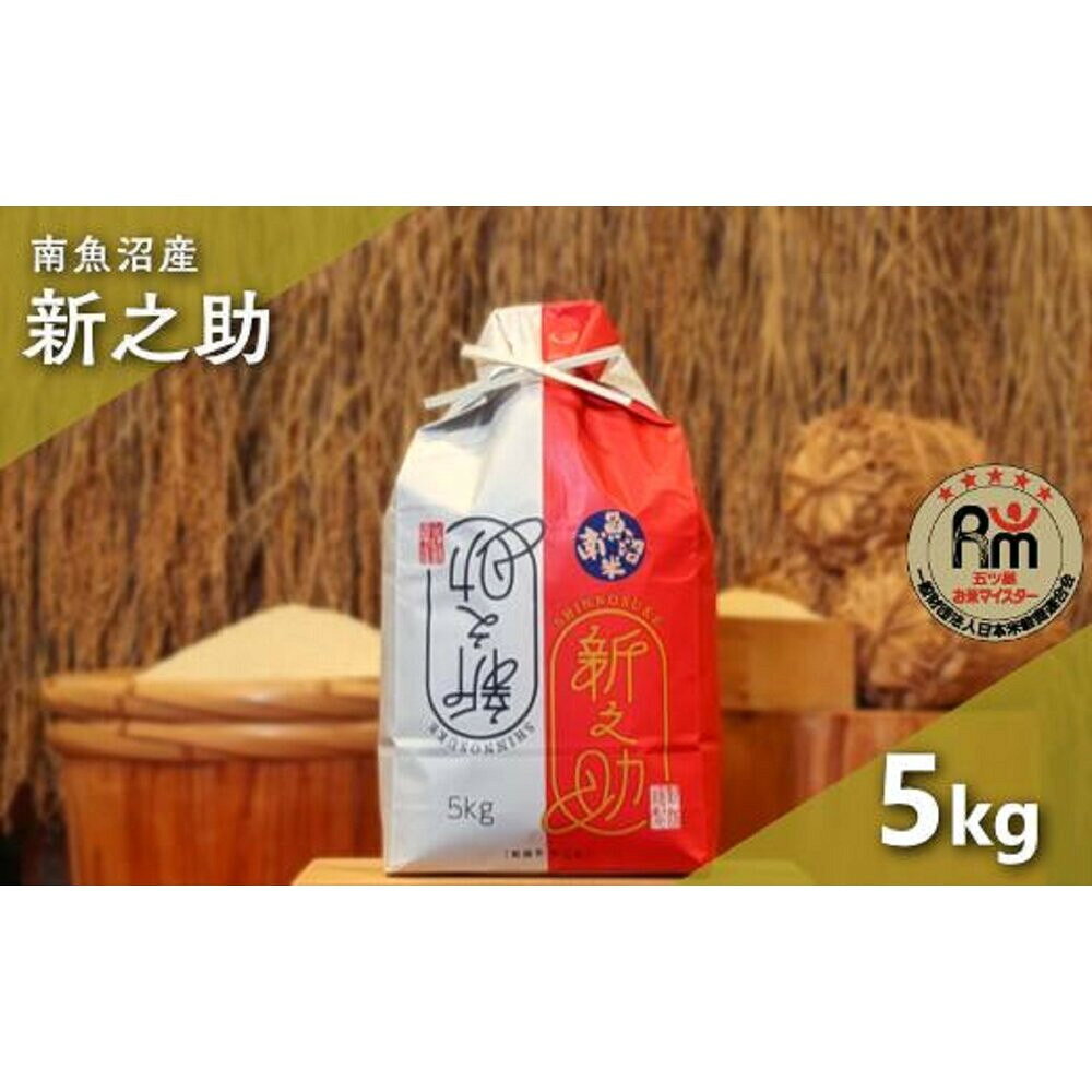 【ふるさと納税】米 新之助 南魚沼産 5kg 五つ星 お米マイスター | お米 こめ 白米 新之助 食品 人気 おすすめ 送料無料 魚沼 南魚沼